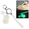 3D PVC Keychain populaire Bad Bunny Croc Shoe Charm Glow in Dark Soft PVC Rubber Keychains Avec votre propre logo pour cadeau promotionnel