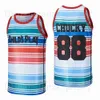 Man Childs Play #88 Cucky Movie Basketball Jerseys хип -хоп дышащий хип -хоп Color Blue Black for Sport Fans High School Pul