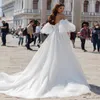 Abito da sposa sexy da spiaggia 2022 con spacco alto Sweetheart A Line Tulle Boho Abiti da sposa country Pizzo bianco Fata Abiti da sposa da donna Vestidos De Novia