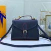 Bolso de hombro de cuero genuino de alta calidad para mujer, bolso de mano para hombre, bolsos cruzados, diseñador de lujo, bolsos de compras de moda para mujer, estuches para cámaras de noche, bolso para tarjetas