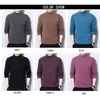 Browon совершенно новое прибытие мужская одежда Casual Soft Solid Color Turtleneck Tee Top Осенняя зимняя зимняя рубашка негабаритная футболка Men T220808