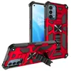 Stuffsäker hybrid inbyggda kickstand-fall för OnePlus Nord N200 N100 N10 9 Pro One Plus Ace Camouflage Camo Stand Armor Phone Covers