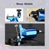 Electroplating aluminum alloy rotary motor tattoo machine without hook line 1pc glossy slider