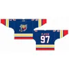 CHEN37 C26 NIK1 Aangepast 1995 96-2008 OHL MENS Dames Kinderen Witblauw Red Stiched Barrie Colts S 2003 06 07-2009 Ontario Hockey League Jerseys