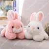 15Com Yumuşak Dolması Hayvanlar Çocuk Bunny Tavşan Uyku Sevimli Karikatür Peluş Oyuncak Hayvan Bebekler Çocuk Doğum Günü Hediyesi