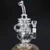 Recycler Oil Rigs Thick Glass Bong Hookahs Smoke Pipe Dab Water Bongs Tobacco Percolator With 14mm Banger