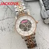 Orologio da uomo in acciaio inossidabile moda casual 40mm data automatica orologi meccanici maschili top brand hollow scheletro President Orologio da polso maschile da regalo all'ingrosso