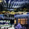 Curtain & Drapes Christmas Lights Fairy Garland 24V Led Icicle Light String Navidad Decoration Year Outdoor Indoor Chain EU USCurtain