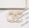 Gold Silver Women Letters Broches Brand Chain Hollo