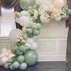 Green Sliver Balloon Garland Arch Chain Bruiloft Verjaardag Ballonnen Decoratie Verjaardagsfeestjes Ballonnen voor kinderen Baby Shower Decor 220527