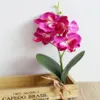 28cm 4heads Artificial Futterfly Orchid Flower Branch Home Garden Decoration Diy Wedding Flower Wall Arches Fake Flowers Flores2912815312