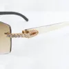 Lunettes de soleil de Buffs de diamants moyens 3524012 avec bâtons de cornes hybrides et objectif 56 mm