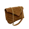 Umhängetaschen überlegener Designer -Designer -Umhängetaschen Deerskin Samt Frauenkettenumschlagbeutel Größe 20cm23cm31cm