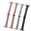 Smart Straps Lady Donna Cinturino in acciaio inossidabile Bracciale sottile in metallo con cinturino in metallo Smart Straps Polsino per Apple Watch 3 4 5 6 7 SE 384041mm 424445mm ZGO4