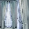 Zasłony zasłony francuskie światło luksusowe perły haftowe zasłony o wysokim cieniowaniu do salonu sypialnia szara wytłoczona tiul perłowy niestandardowy #4curt