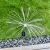 La méduse solaire extérieure de fibre optique de fleur de LED allume la lampe de décoration pour le jardin