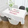 Panno rettangolare personalizzato personalizzato Copertura da pranzo resistente al calore impermeabile Tovaglia per feste di nozze Decorazioni per la casa 220704