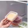 Scatola di stoccaggio di formaggio burro in frigorifero portatile frutta vegetale fresco organizzatore di organizzatore contenitore trasparente
