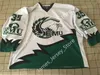 2022 NCAA Custom Eastern Michigan Eagles Maglia da hockey EMU 21 Lucas Linville 24 Brandon Papke 25 Alexander Bump 30 Kevin OShea Luke Hattie Tyler Mcintosh Luke Dmytro