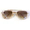 Vluchtzonnebril voor heren Designer zonnebrillen Unisex modebril 006 gepolariseerde UV-bescherming vierkante brillen 18k goud full frame rijdende vintage brillen