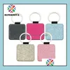 10Pcs Sublimation Blank Colorf Pu Keychain Accessories Tassel Key Ring Bag Parts Drop Delivery 2021 Bags Lage Brxya