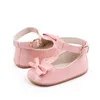 Babyschoenen Babymeisje Zachte schoenen Zachte comfortabele bodem Antislip Mode Strikwiegschoenen