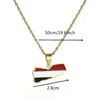 Chains Stainless Steel Flag Of Yemeni Country Yemen Map Pendant Necklaces For Women Lovers Unisex Chokers Jewelry Gift