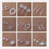 2022 nouvelle mode mixte mode bijoux ensemble 925 argent collier boucles d'oreilles pour les femmes à envoyer à sa petite amie femme cadeaux 9set lot