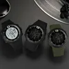 Sanda Marka Cyfrowy Zegarek Mężczyźni Sport Zegarki Elektroniczny LED Mężczyzna Wrist Watch dla Mężczyzn Zegar Wodoodporny Zegarek Na Zewnątrz Godziny 220407
