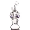 High Hookah Quality Three Filter Glass Bong Water Pipe Dab Rig Glass Bubbler withArm Tree Percolator Ash Catcher