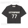 Designer Kids Boys Girls Excerize USA THERT THIRT THIRT TOPS TOPS CLASSIC 77 LETTER PRINTABLOKE SKATELOK