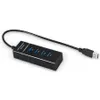 4 In 1 USB HUB 3.0 High Speed 5Gbps 4Ports Extender USB Computer Splitter with Cable Black White OPP bags