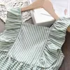 Melario Cute Girls Dresses 2022 New Fashion Kids Casual Party Ruffles Stripe Costumes 어린이 의류 공주 드레스 멍청이 G220518