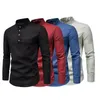 Camisas de vestimenta para hombres Camisa de negocio de stand anti-Wrinking Collar Slim Formal Topsmen transpirable