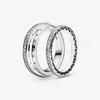 Anéis de banda 100% 925 prata esterlina lágrima halo e conjunto de empilhamento de osso para mulheres casamento moda jóias acessórios