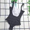 Women Fashion Backless Swimwear Designer Classic Print Swimsuit Hot Spring Swim Wear Quick Drying Bathing Suit