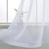 カーテンドレープホワイトアウトドアボイルガーデン防水パネル窓薄手のカーテンポーチパーゴラカバナガゼボサンルーム