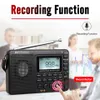 V115 Radio AM/FM SW Portable Radio Shortwave FM Speaker Support TF Card USB REC Recorder Sleep Time