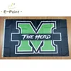 NCAA Marshall Thundering Herd Flag 3 * 5ft (90cm * 150cm) Drapeaux en polyester Bannière décoration volant maison jardin flagg Cadeaux de fête