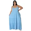 Summer Plus Size Maxi Dresses 5xl Designer Women Clothing Sexig Suspender Long Sundress Wedding Dress Party Nightclub