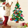 QIFU 3D DIY Felt Christmas Tree Christmas Decorations for Home Christmas Tree Decoration Xmas Gifts Year Navidad Noel 201203