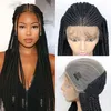 Braiding Wigs Synthetic 36 Inches Hair Wig Lace Frontal Long For Black Woman Lace Front Wig Braid African