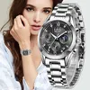 Lige Fashion Watch Femmes regarde les dames bracelet en acier créatif féminin horloges imperméables féminino 220621