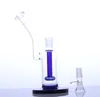 8 Inch glass bubbler water bong smoke pipe with showerhead shower head and box perc percolator