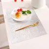 Mats Pads estilo europeu Redonda resistente ao calor PVC Placemat Decoração TAT Acessórios decorativos de cozinha para jantar para montanhassmats
