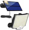 Solar Street Light Outdoor 106 LED Super jasny czujnik Solars Solars LED LED Lampa ścienna IP65 Wodoodporna 3 tryby robocze