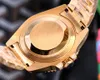 Orologi di marca da uomo Orologio in oro rosa con diamanti Movimento automatico Fibbia pieghevole in acciaio inossidabile Montre De Luxe281i