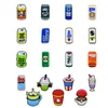 moq 100pcs Beer cans cartoon croc charms 2D Soft rubber creative cup pattern Shoe charms Buckles Decorations fit children sandals bracelets decor gift