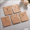 Pendant Necklaces I Love You Card Necklace Female Gift Trendy Gold Color Heart Clavicle Chain Choker For Women Jewelry D Dhseller2010 Dhgnh