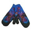 Five Fingers Gloves Knit Women Warm Cashmere Winter Fingerless With Classic Flower Embroidery Thick Gl